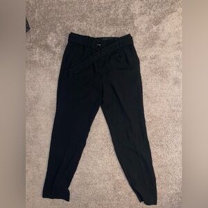 Never worn black express high rise ankle pant with belt size 8R